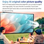 TOUMEI S8 1080P/4K DLP Android 11.OS WLAN 3D-Projektor, US Plug, UK Plug, EU Plug – Bild 19