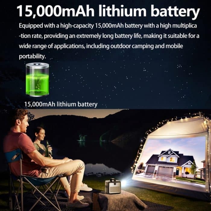 TOUMEI S8 1080P/4K DLP Android 11.OS WLAN 3D-Projektor, US Plug, UK Plug, EU Plug – Bild 24