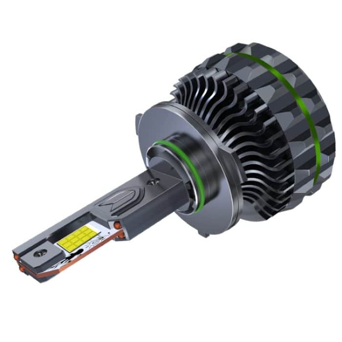 150W Vier Kupferrohr 24 LED Scheinwerfer Autoscheinwerfer, 9005, 9006, 9012, H1, H4, H7, H11 – Bild 2