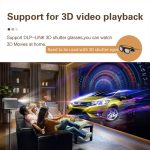 TOUMEI X5 Heimkino-DLP-Projektor HD High Bright 1080P-Projektor, US Plug, EU Plug, UK Plug – Bild 11