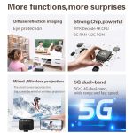 TOUMEI X5 Heimkino-DLP-Projektor HD High Bright 1080P-Projektor, US Plug, EU Plug, UK Plug – Bild 14