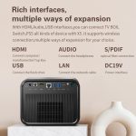 TOUMEI X5 Heimkino-DLP-Projektor HD High Bright 1080P-Projektor, US Plug, EU Plug, UK Plug – Bild 15