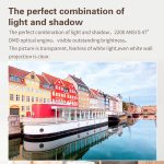 TOUMEI X5 Heimkino-DLP-Projektor HD High Bright 1080P-Projektor, US Plug, EU Plug, UK Plug – Bild 7