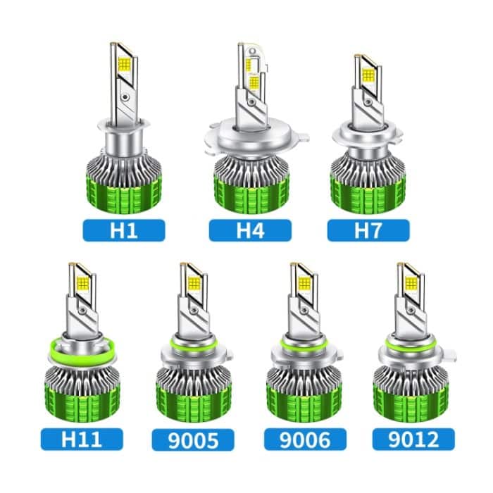 100W LED Doppelkupferrohr Aluminiumlegierung Wasserdichter Autoscheinwerfer, 9005, 9006, 9012, H1, H4, H7, H11 – Bild 2