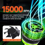 100W LED Doppelkupferrohr Aluminiumlegierung Wasserdichter Autoscheinwerfer, 9005, 9006, 9012, H1, H4, H7, H11 – Bild 7