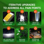 100W LED Doppelkupferrohr Aluminiumlegierung Wasserdichter Autoscheinwerfer, 9005, 9006, 9012, H1, H4, H7, H11 – Bild 8