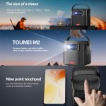 TOUMEI M2 Eingebauter Akku mit großer Kapazität Outdoor-Projektor Handheld Portable Projection, US Plug, UK Plug, EU Plug – Bild 5