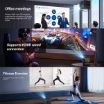 TOUMEI M2 Eingebauter Akku mit großer Kapazität Outdoor-Projektor Handheld Portable Projection, US Plug, UK Plug, EU Plug – Bild 9