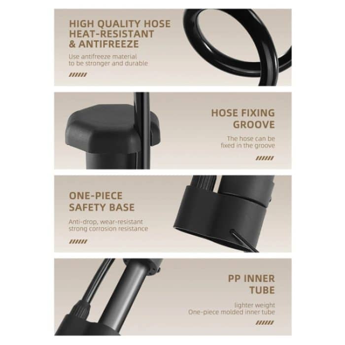 WEST BIKING Mini Fahrradpumpe Fahrradausrüstung – Bild 6