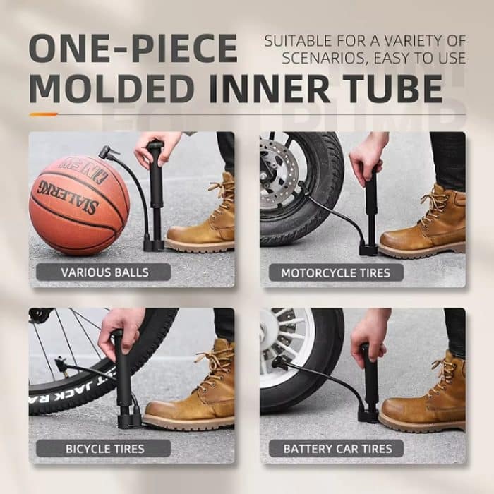 WEST BIKING Mini Fahrradpumpe Fahrradausrüstung – Bild 7