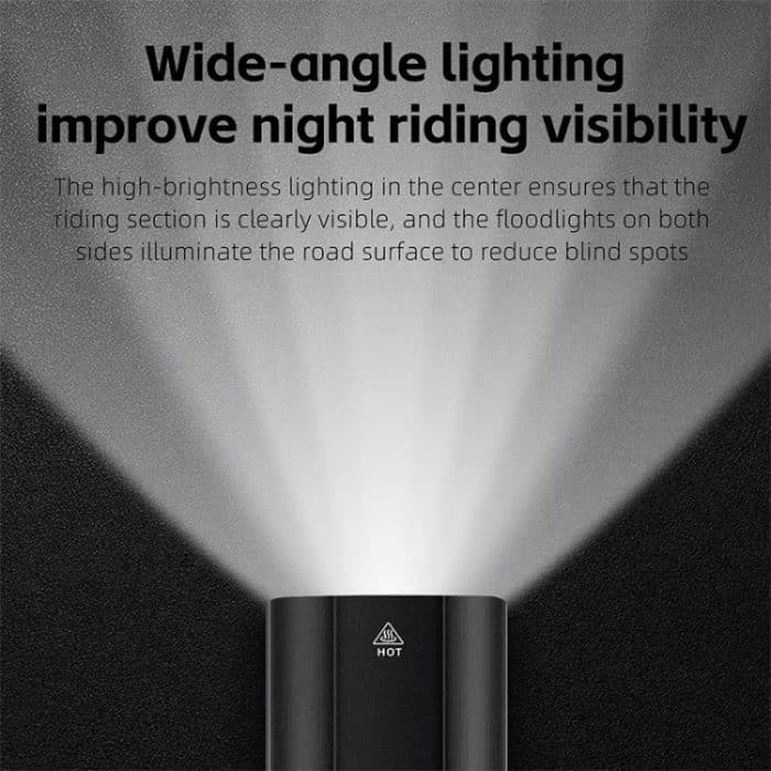 WEST BIKING Fahrrad High Lumen Type-C Aluminiumlegierung Scheinwerfer, Light Without Holder, Light + Aluminum Alloy Computer Holder, Light + Carbon Fiber Integrated Handlebar Computer Holder, Light + Aluminum Alloy Integrated Handlebar Computer Holder – Bild 9