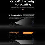 WEST BIKING Fahrrad High Lumen Type-C Aluminiumlegierung Scheinwerfer, Light Without Holder, Light + Aluminum Alloy Computer Holder, Light + Carbon Fiber Integrated Handlebar Computer Holder, Light + Aluminum Alloy Integrated Handlebar Computer Holder – Bild 10