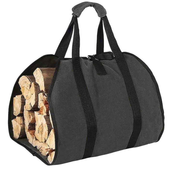 Outdoor Große Kapazität Brennholz Lagerung Tasche Tragbare Und Langlebig Logging Kit, 600D PVC, 12A Canvas – Bild 1