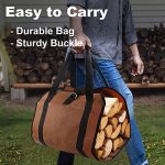 Outdoor Große Kapazität Brennholz Lagerung Tasche Tragbare Und Langlebig Logging Kit, 600D PVC, 12A Canvas – Bild 6