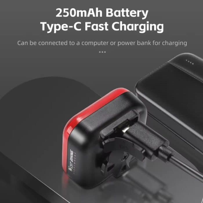 WEST BIKING Fahrrad Wasserdichtes High-Brightness Nachtfahrt Warnrücklicht – Bild 5