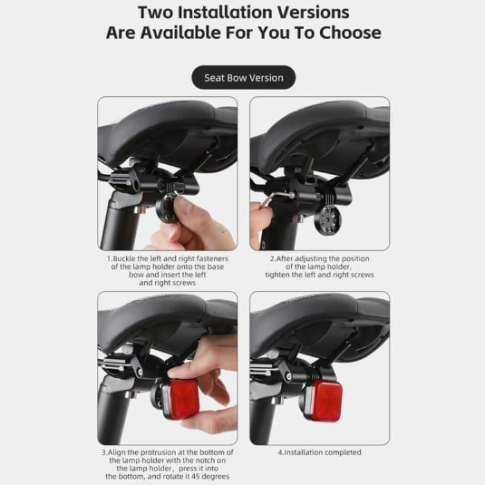 WEST BIKING Fahrrad Wasserdichtes High-Brightness Nachtfahrt Warnrücklicht – Bild 7