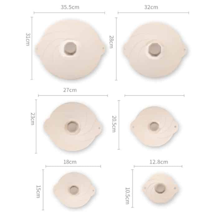 Haushaltsvakuum selbstansaugende versiegelte Silikon-Frischedeckel Küchenreisabdeckung, 4 inch, 6 inch, 8 inch, 9 inch, 11 inch, 12 inch – Bild 3