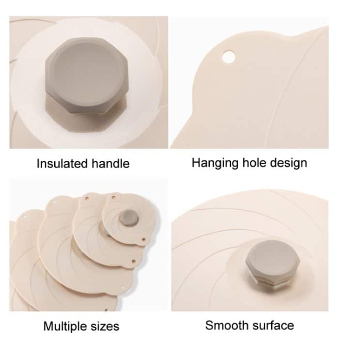 Haushaltsvakuum selbstansaugende versiegelte Silikon-Frischedeckel Küchenreisabdeckung, 4 inch, 6 inch, 8 inch, 9 inch, 11 inch, 12 inch – Bild 4