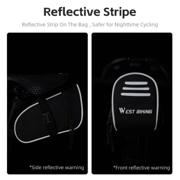 WEST BIKING Fahrradsattel-Hecktasche, tragbare Mini-Werkzeugtasche – Bild 4