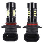 1pair Automotive High-power LED White Light Fog Lamp, 9006