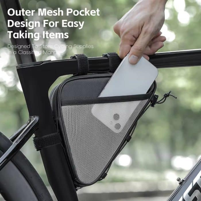 WEST BIKING Fahrrad Crossbar Triangle Bag Fahrradausrüstung Werkzeugtasche – Bild 6