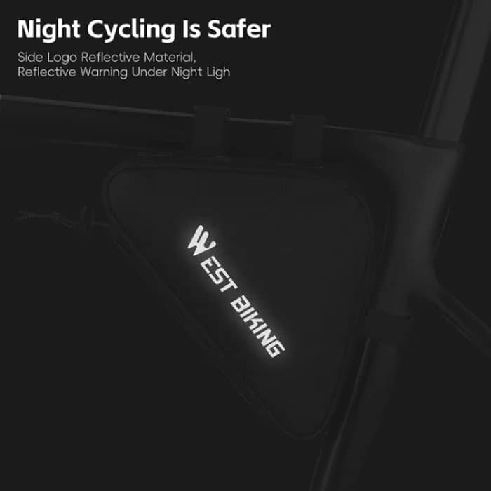 WEST BIKING Fahrrad Crossbar Triangle Bag Fahrradausrüstung Werkzeugtasche – Bild 9
