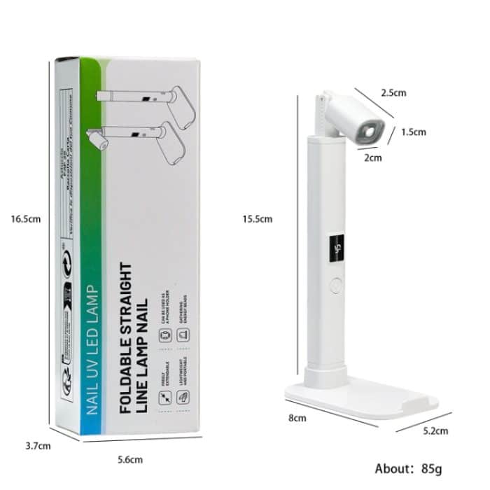 UV-LED-Nagellampe, tragbares, einziehbares Nageltrocknungslicht, Mini-Handnageltrocknerlampe mit Halterung – Bild 4