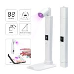 UV-LED-Nagellampe, tragbares, einziehbares Nageltrocknungslicht, Mini-Handnageltrocknerlampe mit Halterung – Bild 5