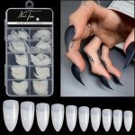100 Stück/Box Stiletto Nagelspitzen Halloween Stiletto Falsche Adlerklaue Kunstnägel