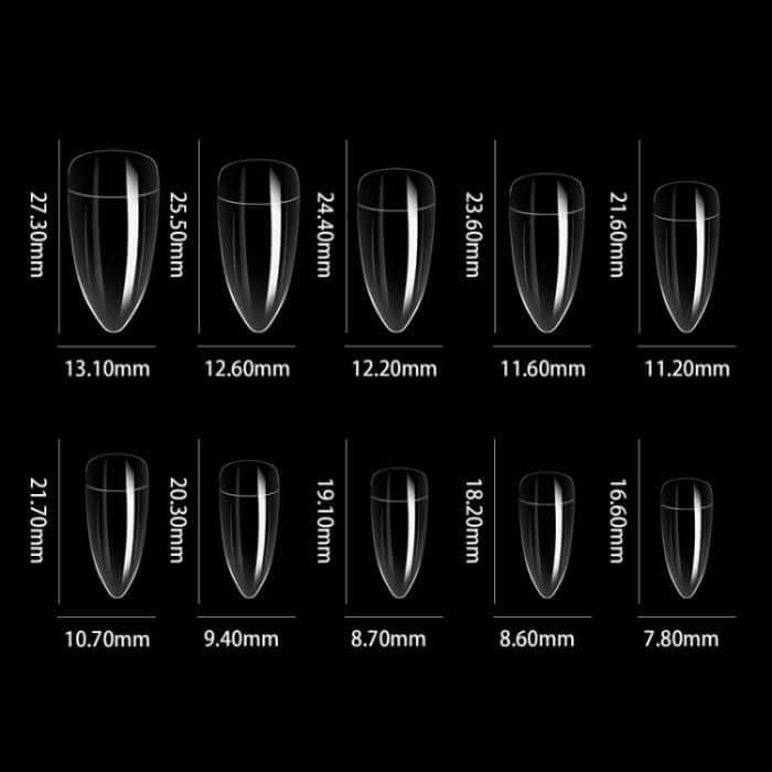 100 Stück/Box Stiletto Nagelspitzen Halloween Stiletto Falsche Adlerklaue Kunstnägel – Bild 4