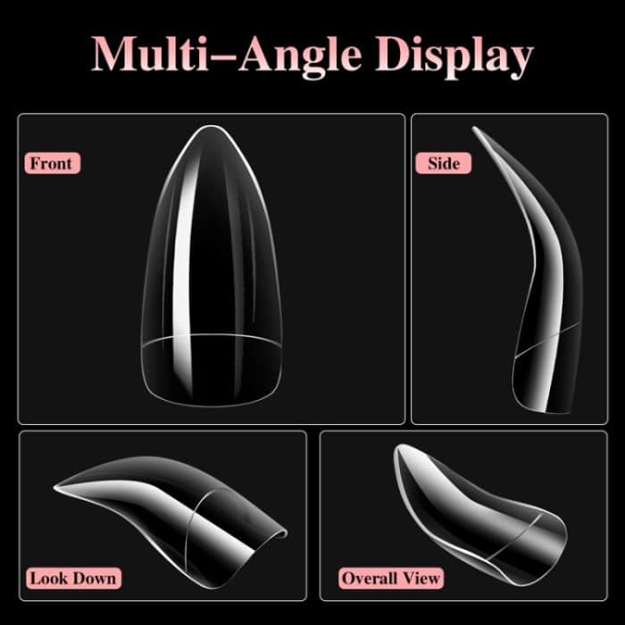 100 Stück/Box Stiletto Nagelspitzen Halloween Stiletto Falsche Adlerklaue Kunstnägel – Bild 5