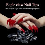 100 Stück/Box Stiletto Nagelspitzen Halloween Stiletto Falsche Adlerklaue Kunstnägel – Bild 6