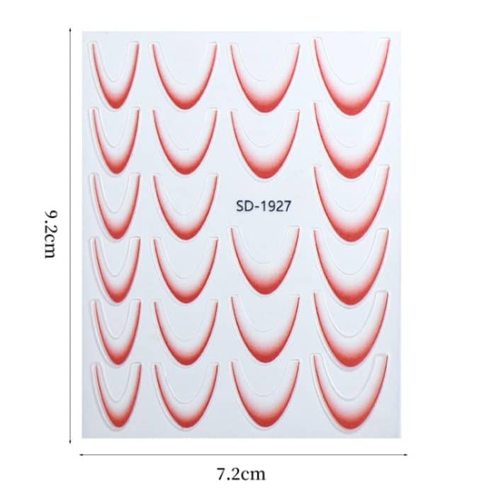 Linie Nail Art Aufkleber Selbstklebende Farbverlauf Farbe Französisch Maniküre Aufkleber DIY Nagel Tipps Abziehbilder, SD-1923, SD-1924, SD-1925, SD-1926, SD-1927, SD-1928, SD-1929, SD-1930, SD-1931, SD-1932, SD-1933, SD-1934 – Bild 4