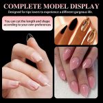600 teile/schachtel Ultra Kurze Falsche Nagel Tipps Verlängerung Klar Keine Kratzer Spurlose Frosted Maniküre Salon, Shape 01, Shape 02, Shape 03, Shape 04, Shape 05 – Bild 7