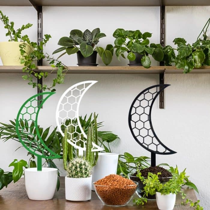 Kunststoff Mond Klettern Steht Balkon Topf Pflanze Transportieren Gartenarbeit Dekorative Blume Halter – Bild 2