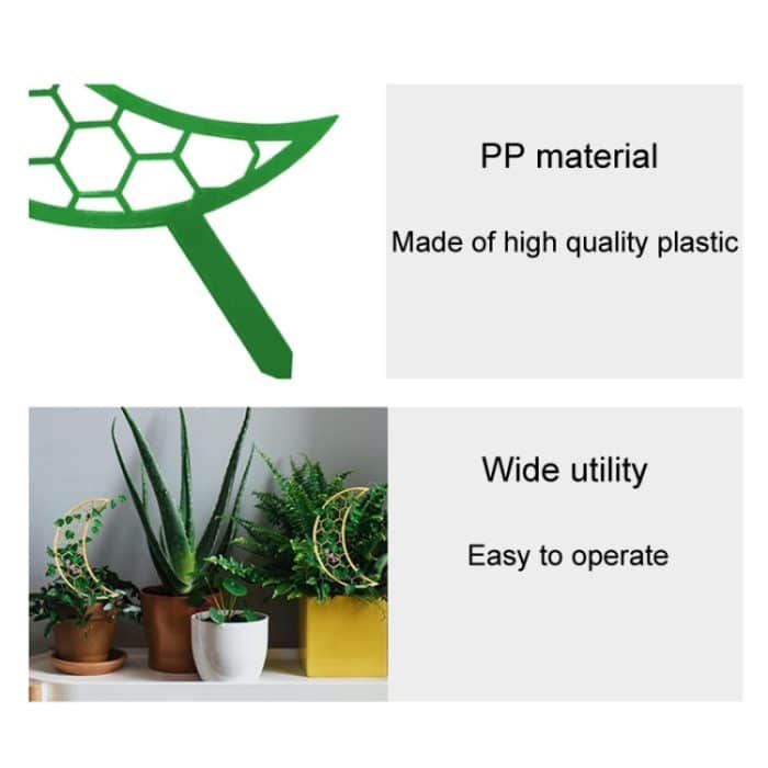 Kunststoff Mond Klettern Steht Balkon Topf Pflanze Transportieren Gartenarbeit Dekorative Blume Halter – Bild 4