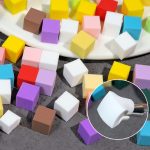 50 teile/schachtel 1cm Mini Nail art Schwämme Gradienten Aura Wirkung Designs Maniküre Pinsel Werkzeug, Sponges (White), Sponges (Mixed Colors) – Bild 3