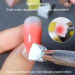 50 teile/schachtel 1cm Mini Nail art Schwämme Gradienten Aura Wirkung Designs Maniküre Pinsel Werkzeug, Sponges (White), Sponges (Mixed Colors) – Bild 5