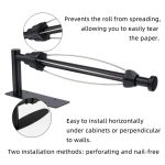 Küchen-Papierhandtuchhalter aus Edelstahl mit Dämpfungsschrank, kein Lochrollenpapier, Frischhaltefolienhalter, YS1 Round Black Silver Line, YS1 Square Black Silver Line, YS1 Round Silver, YS1 Square Silver, YL3 Round Black Silver Line... – Bild 2