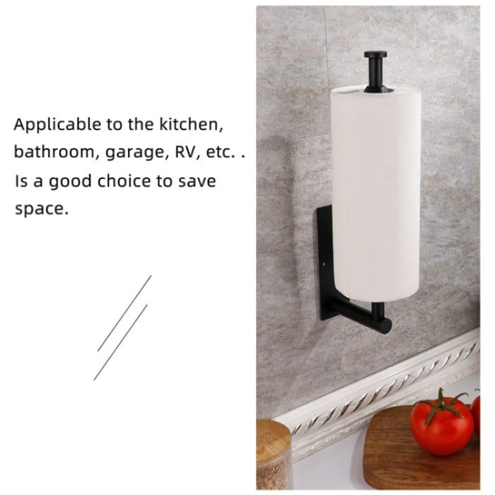 Küchen-Papierhandtuchhalter aus Edelstahl mit Dämpfungsschrank, kein Lochrollenpapier, Frischhaltefolienhalter, YS1 Round Black Silver Line, YS1 Square Black Silver Line, YS1 Round Silver, YS1 Square Silver, YL3 Round Black Silver Line... – Bild 4