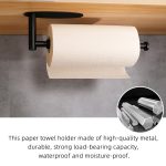 Küchen-Papierhandtuchhalter aus Edelstahl mit Dämpfungsschrank, kein Lochrollenpapier, Frischhaltefolienhalter, YS1 Round Black Silver Line, YS1 Square Black Silver Line, YS1 Round Silver, YS1 Square Silver, YL3 Round Black Silver Line... – Bild 5