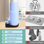 Für Stanley 40oz/30oz Tumbler Abtropfgestell mit Deckel und Strohhalmhalter – Bild 5