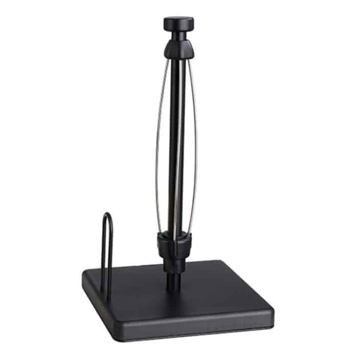 TBD0605267401.jpg Vertikaler Papierhandtuchhalter aus Edelstahl für den Haushalt mit Dämpfung, Esstisch, Küche, kein Loch, Papierrollenhalter, Square Black, Round Black, Round Silver – Bild 1