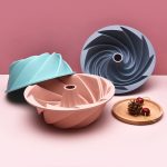 Swirl Modell Silikon Kuchen Form Haushalt Hohe Temperatur Widerstand Backform – Bild 2