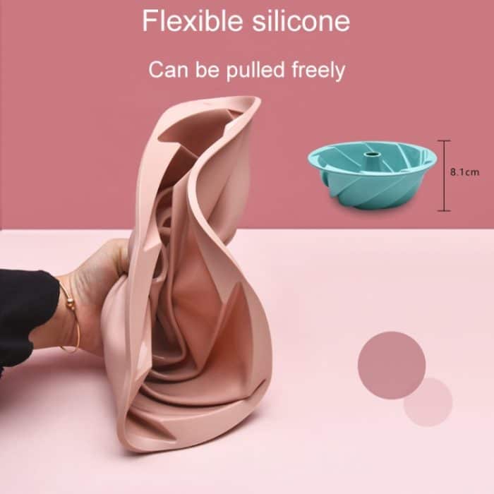 Swirl Modell Silikon Kuchen Form Haushalt Hohe Temperatur Widerstand Backform – Bild 4