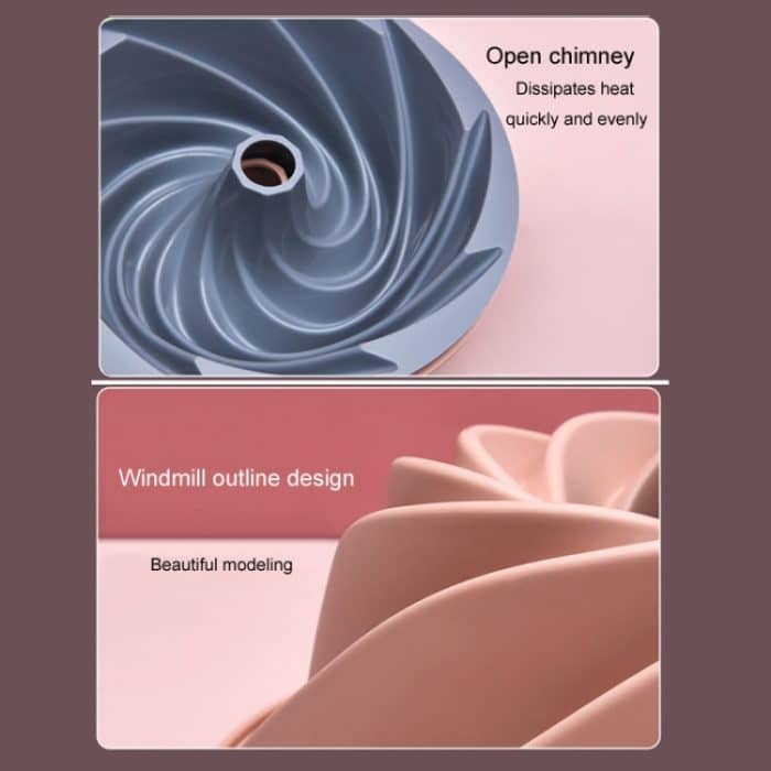 Swirl Modell Silikon Kuchen Form Haushalt Hohe Temperatur Widerstand Backform – Bild 6