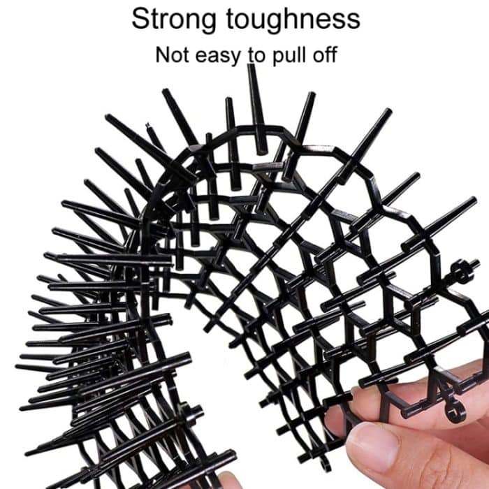 12 teile/schachtel Anti-Katzen Stacheldraht Spike Net Matte Sofas Tor Garten Katzen Abweisend Werkzeug, Without Screw, With 4 Screws – Bild 4