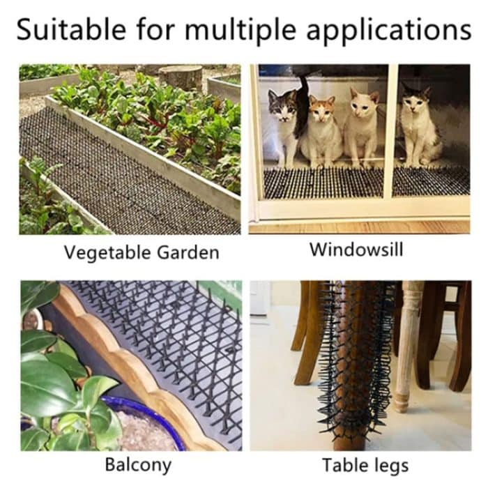 12 teile/schachtel Anti-Katzen Stacheldraht Spike Net Matte Sofas Tor Garten Katzen Abweisend Werkzeug, Without Screw, With 4 Screws – Bild 9