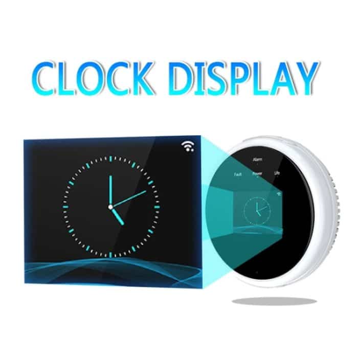 Tuya WiFi Gas Leck Detektor Mit Temperatur Uhr Funktion Unterstützung Menschlichen Stimme Alarm – Bild 7