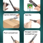 5-in-1-Multifunktionswerkzeug, kleine Outdoor-Geräte mit SIM-Fach-Auswerfer, Schraubendreher, Flaschenöffner usw. – Bild 4